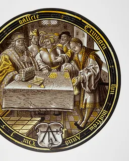 The Prodigal Receives His Share (one of eight scenes from the story of the Prodigal Son) by Anonymous