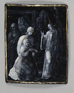 Christ Saying Farewell to His Mother (one of seven) by Jean II Pénicaud