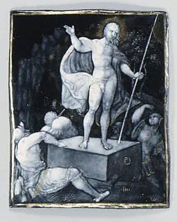 The Resurrection (one of seven) by Jean II Pénicaud