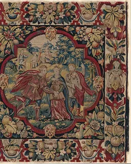 The Meeting of Isaac and Rebekah from the Story of Abraham by Anonymous