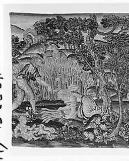 The Flight into Egypt (one of a set of four) by Anonymous