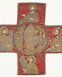 Embroidered cross from an Omophorion by Anonymous