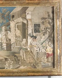 Collage picture with scenes from the story of Abraham by Anonymous