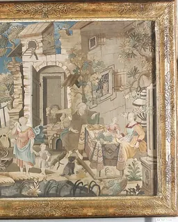 Collage picture with scenes from the Story of Abraham by Anonymous