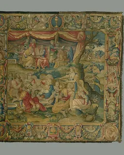 The Gathering of Manna by Alessandro Allori