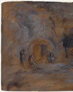 Le Christ sortant du tombeau by Gustave Doré
