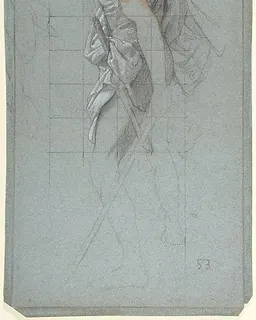 Standing Soldier: Study for the Chapel of Saints Peter and Paul in the Church of  Saint-Séverin, Paris by Victor-François-Eloi Biennourry