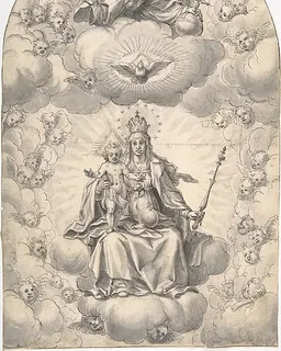 Madonna and Child Enthroned by Hans Werl
