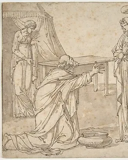 Three Angels Visiting Abraham by Charles Meynier