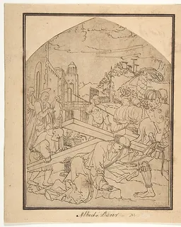 Christ Carrying the Cross by Wolfgang Huber