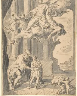 Saint Stephen of Hungary Presenting his Son, Saint Emeric, to the Virgin by Franz Xavier Karl Palko