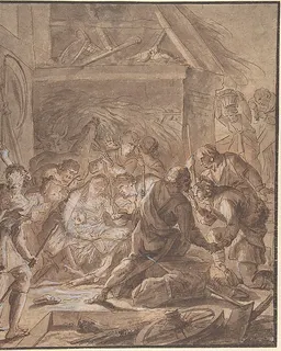 Adoration of the Shepards by Johann Daniel Preissler