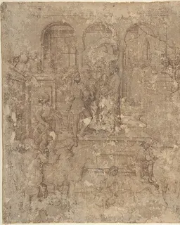 King Herod Receiving the Three Magi by Martin Schongauer