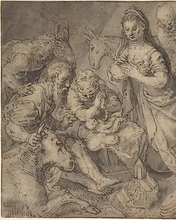 Adoration of the Shepherds by Joachim Beuckelaer