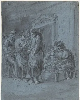 St. Peter Recognized by a Servant Girl by Leonaert Bramer