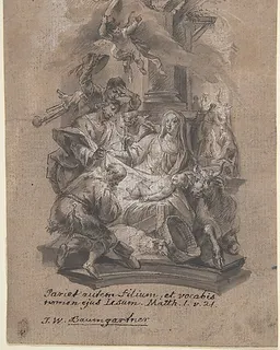 Nativity by Johann Wolfgang Baumgartner