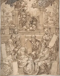 The Six Prophets of the Coming of Christ by Jan van der Straet, called Stradanus