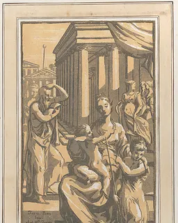 The Virgin and Child with Saint John the Baptist by Anton Maria Zanetti the Elder