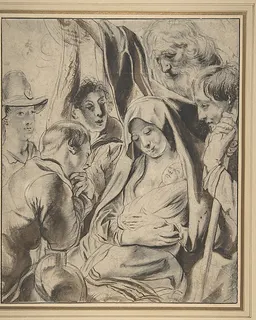 Adoration of the Shepherds by Jacob Jordaens