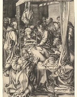 Death of the Virgin by Martin Schongauer