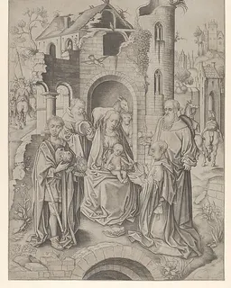 Adoration of the Magi by Master IAM of Zwolle