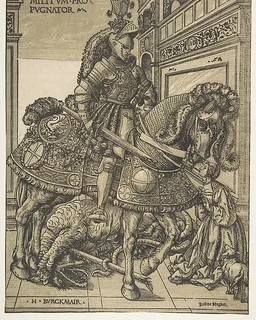 Saint George on Horseback by Hans Burgkmair