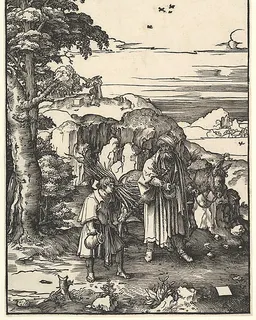 Abraham Going to Sacrifice Isaac by Lucas van Leyden