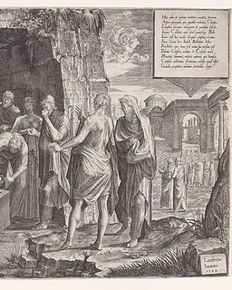 The Raising of Lazarus by Lambert Suavius