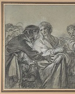 Christ and the Woman Taken in Adultery by François Boucher