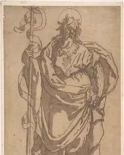 Saint John the Baptist by Anonymous, Italian, Roman-Bolognese, 17th century