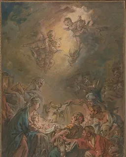 The Adoration of the Shepherds by François Boucher