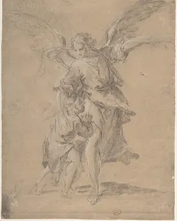 Tobias and the Angel by Anonymous, Spanish, 17th century