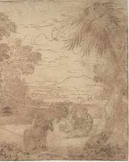 Landscape with the Rest on the Flight into Egypt by Claude Lorrain (Claude Gellée)