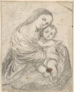 Madonna and Child by Anonymous, Spanish, School of Seville, 17th century