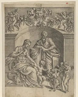 The Holy Family by Jean Mignon
