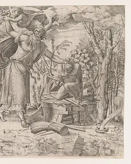 Abraham Sacrificing Isaac by Jean Mignon