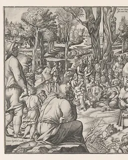 St. John Preaching in the Desert by Jean Mignon
