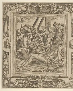 The Lamentation over Christ by Jean Mignon