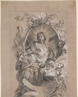 Christ in Glory by Johann Wolfgang Baumgartner