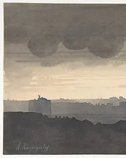 Saint Peter's Seen From the Pincio, Rome by Henri-Joseph Harpignies