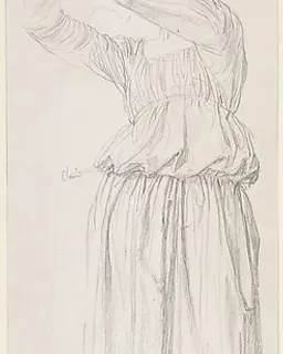 The Archangel Raphael (Study for a stained-glass window in the chapel of Notre-Dame de la Compassion-Saint-Ferdinand, Neuilly) by Jean Auguste Dominique Ingres