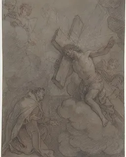 The Vision of St. John of the Cross by Charles de la Fosse