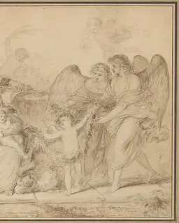 Rest on the Flight into Egypt by Jean Jacques Lagrenée