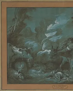 Annunciation to the Shepherds by Jean Jacques Lagrenée