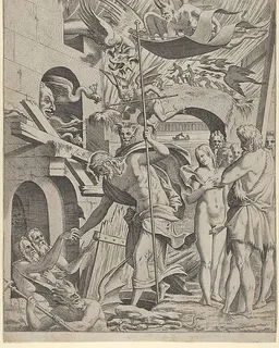 Christ in Limbo by Léon Davent