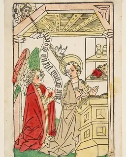 The Annunciation by Anonymous, German, Swabian Region, late 15th century