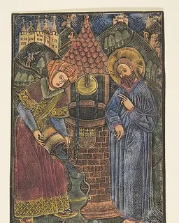 Christ and the Woman of Samaria by Master with the Cologne Arms