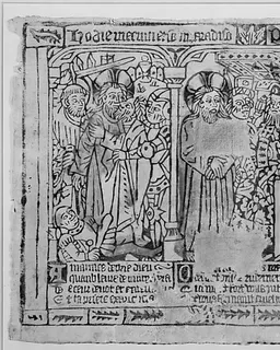 Three Fragments of a Passion Frieze: The Kiss of Judas, Christ before Pilate, and the Flagellation; The Crucifixion and the Descent from the Cross; The Entombment and the Resurrection by Anonymous, French, Amiens, 15th century