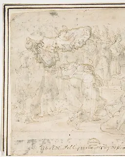 The Judgment of Solomon by Francesco Allegrini