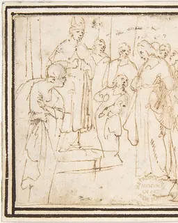 Christ before the High Priest Caiphas by Francesco Allegrini